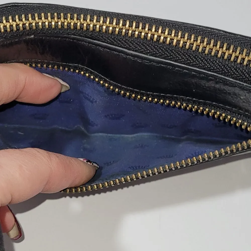 Juicy Couture Black Wallet with Gold Accents